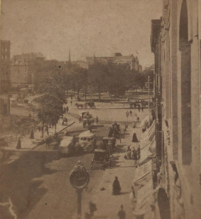 Instantaneous Broadway View, New York City, 1867