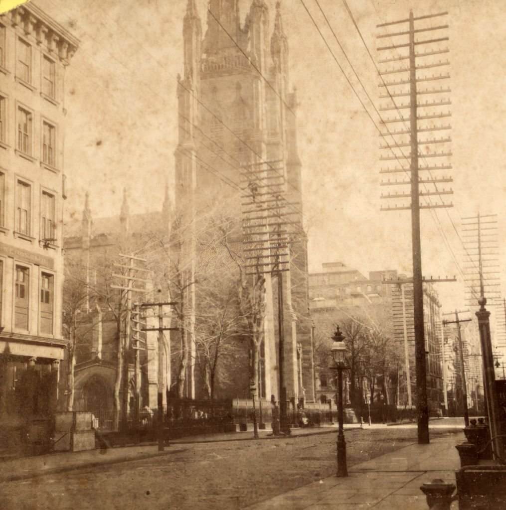 Trinity Church, Broadway, New York City, 1865