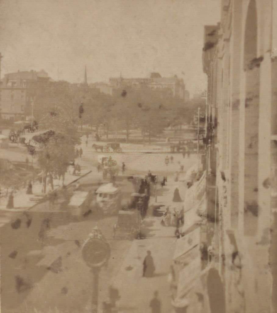 Instantaneous Broadway View, New York City, 1865