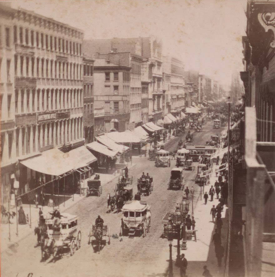 Broadway, From Corner Houston Street Looking North, 1860