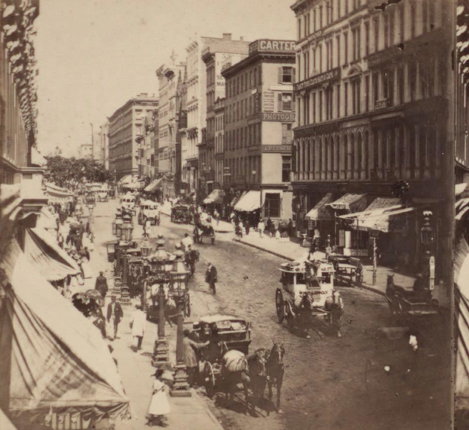 Looking Down Broadway, From The Corner Of Chambersbroome Street,