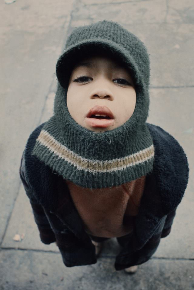 Boy Looking Up, South Bronx, 1970