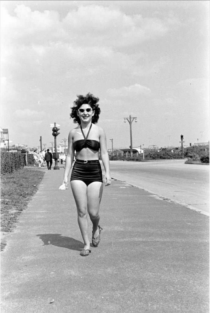 People Being Ticketed For Wearing Bathing Suits And Shorts At Rockaway Beach, 1946