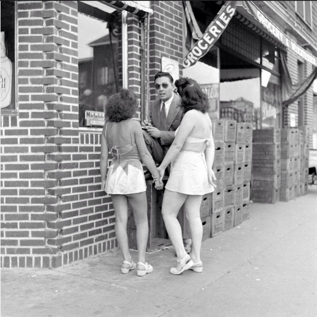 People Being Ticketed For Wearing Bathing Suits And Shorts At Rockaway Beach, 1946