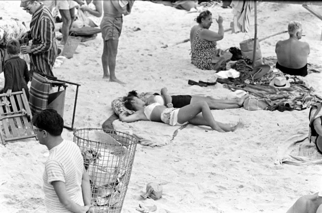 People Being Ticketed For Wearing Bathing Suits And Shorts At Rockaway Beach, 1946