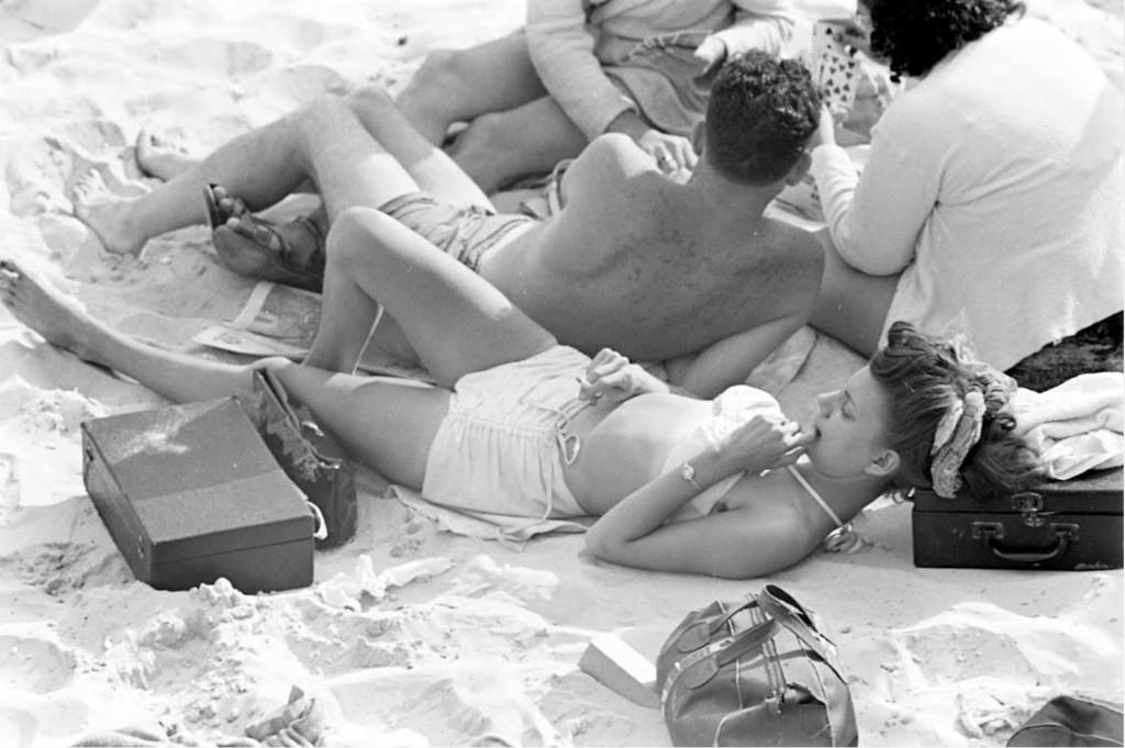 People Being Ticketed For Wearing Bathing Suits And Shorts At Rockaway Beach, 1946