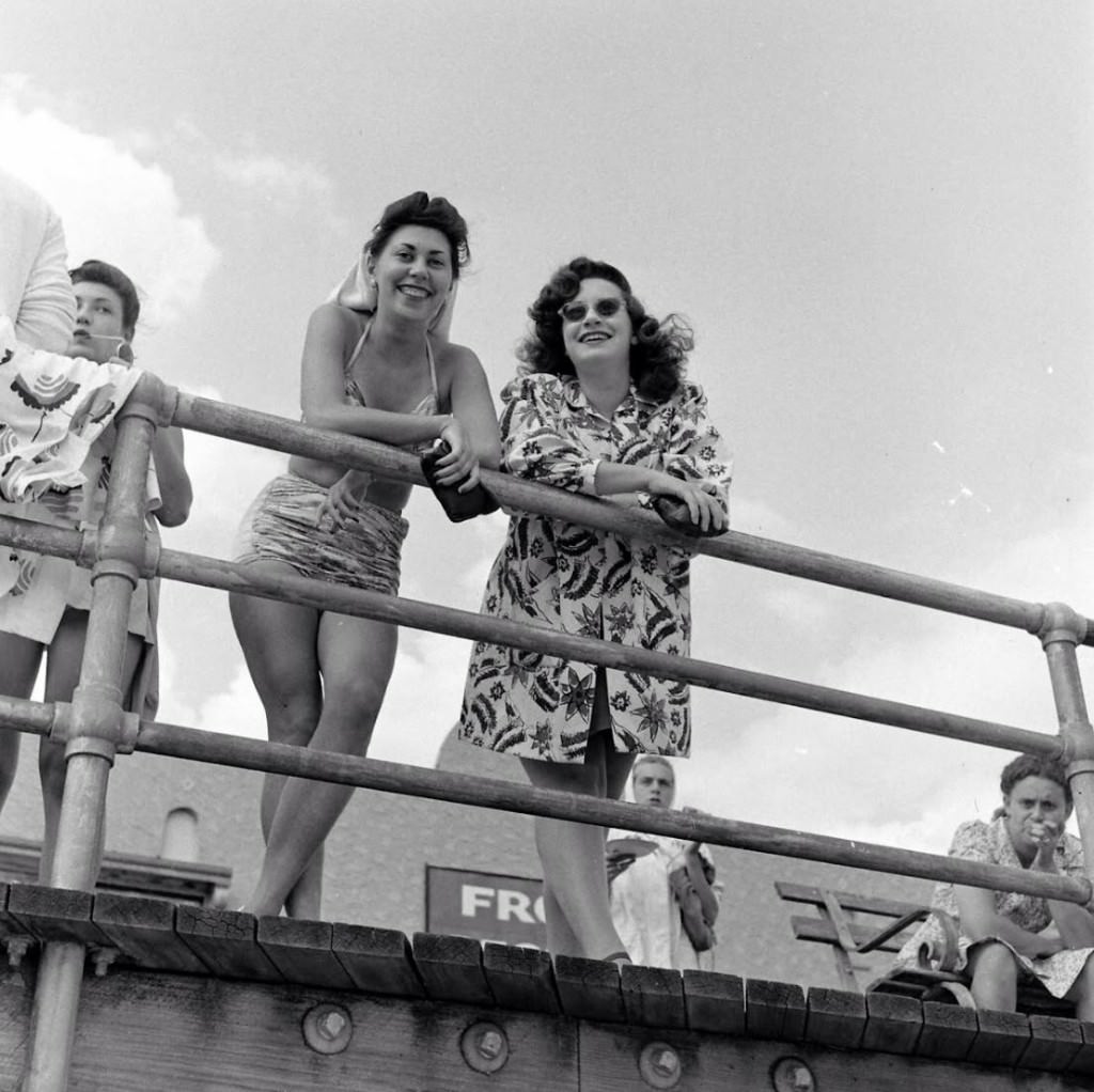 People Being Ticketed For Wearing Bathing Suits And Shorts At Rockaway Beach, 1946