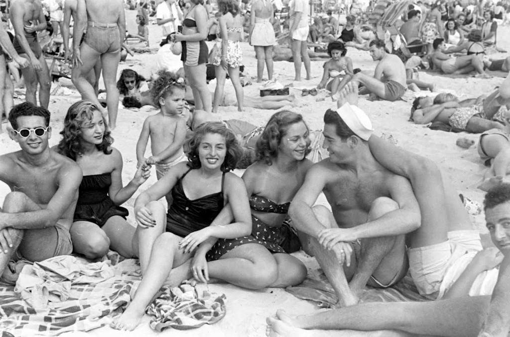 People Being Ticketed For Wearing Bathing Suits And Shorts At Rockaway Beach, 1946