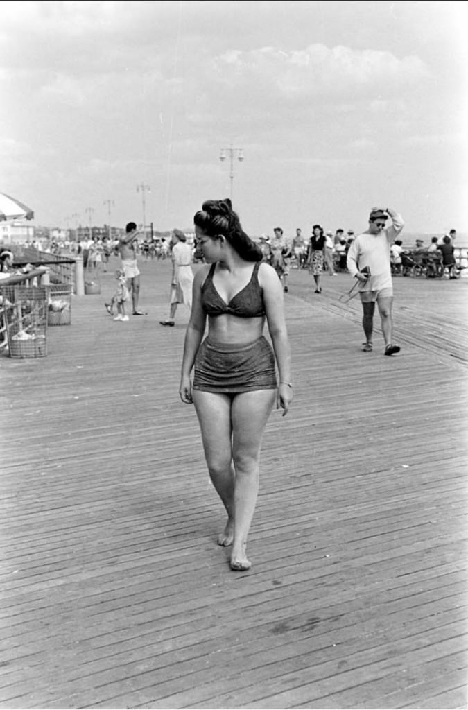 People Being Ticketed For Wearing Bathing Suits And Shorts At Rockaway Beach, 1946