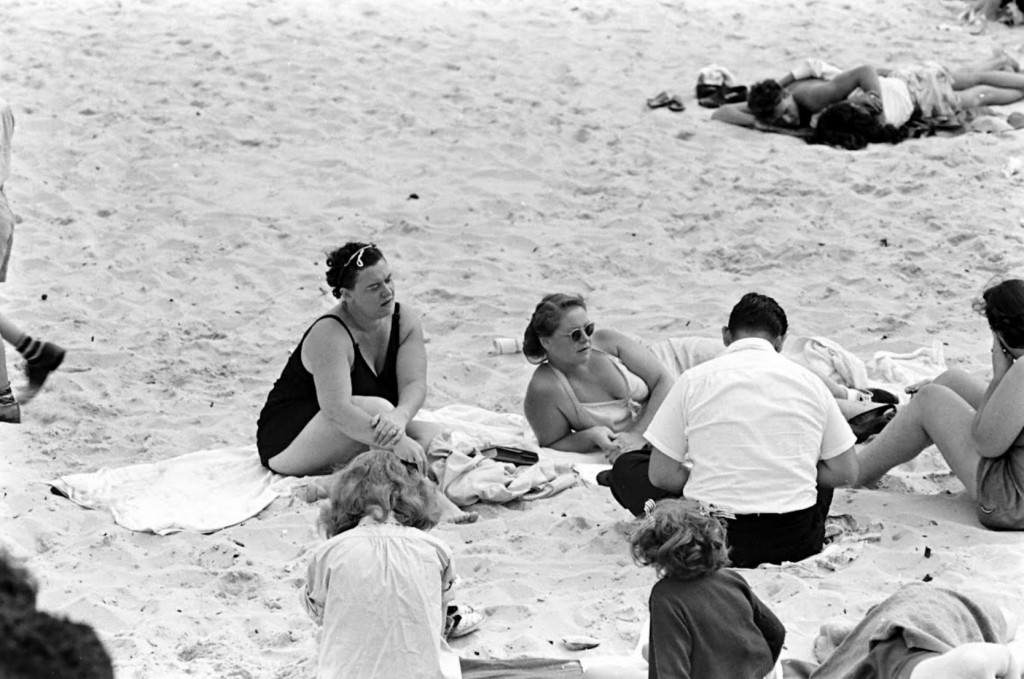 People Being Ticketed For Wearing Bathing Suits And Shorts At Rockaway Beach, 1946