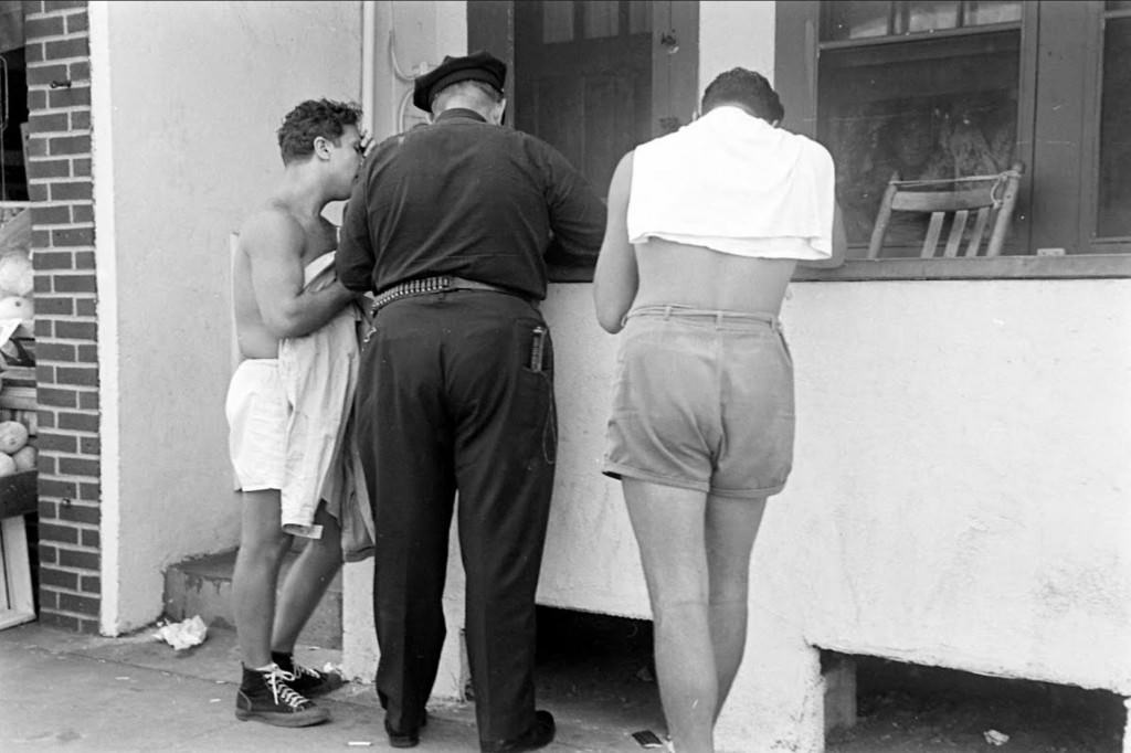 People Being Ticketed For Wearing Bathing Suits And Shorts At Rockaway Beach, 1946