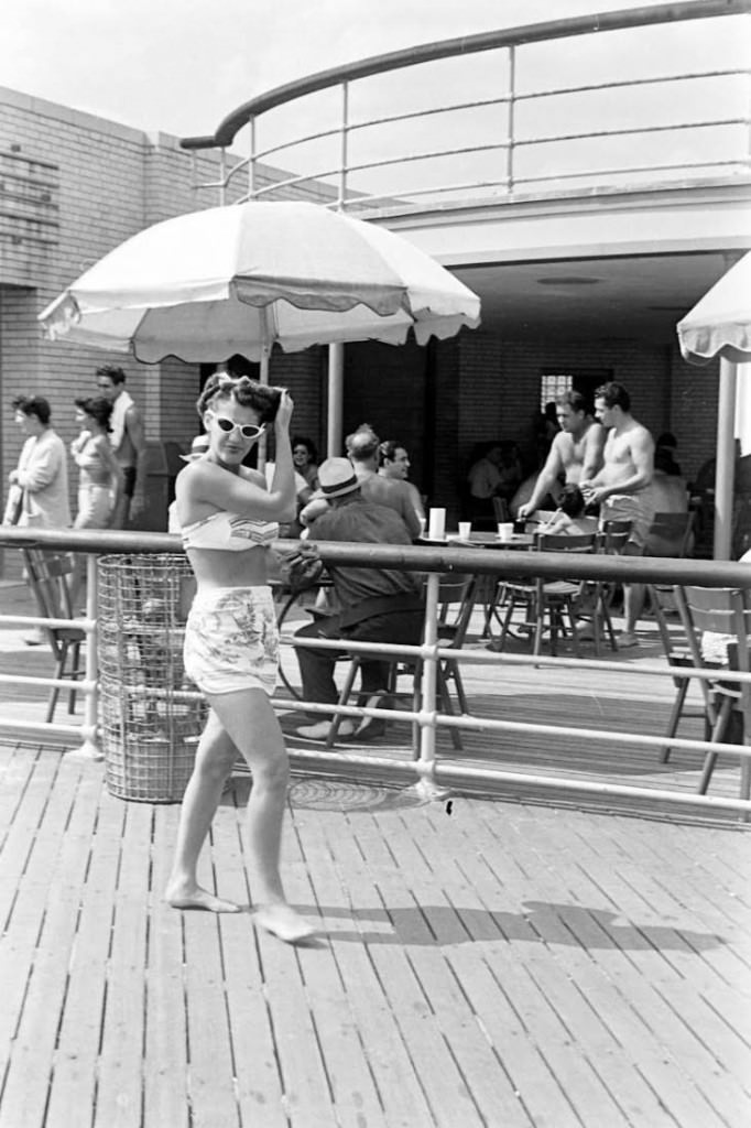 People Being Ticketed For Wearing Bathing Suits And Shorts At Rockaway Beach, 1946