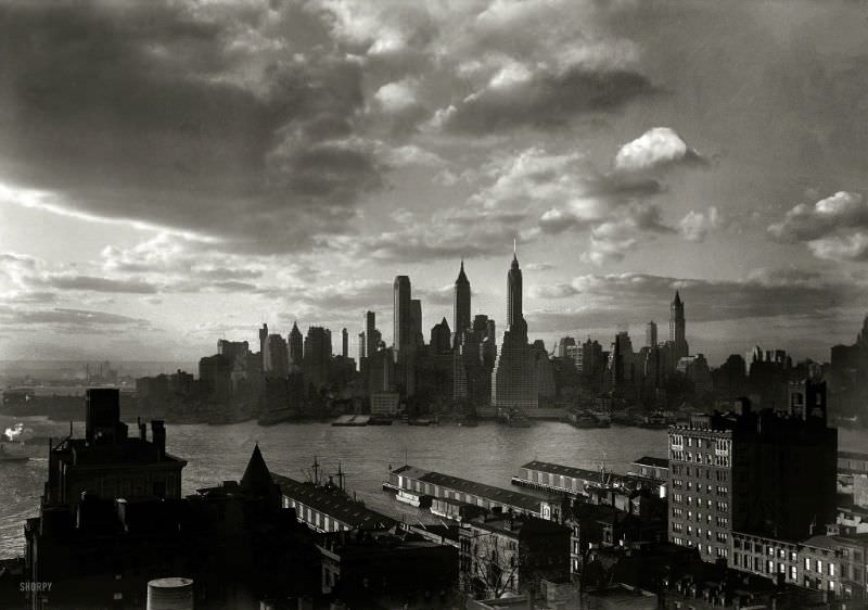 Financial District From Hotel Bossert, New York City, March 15, 1933