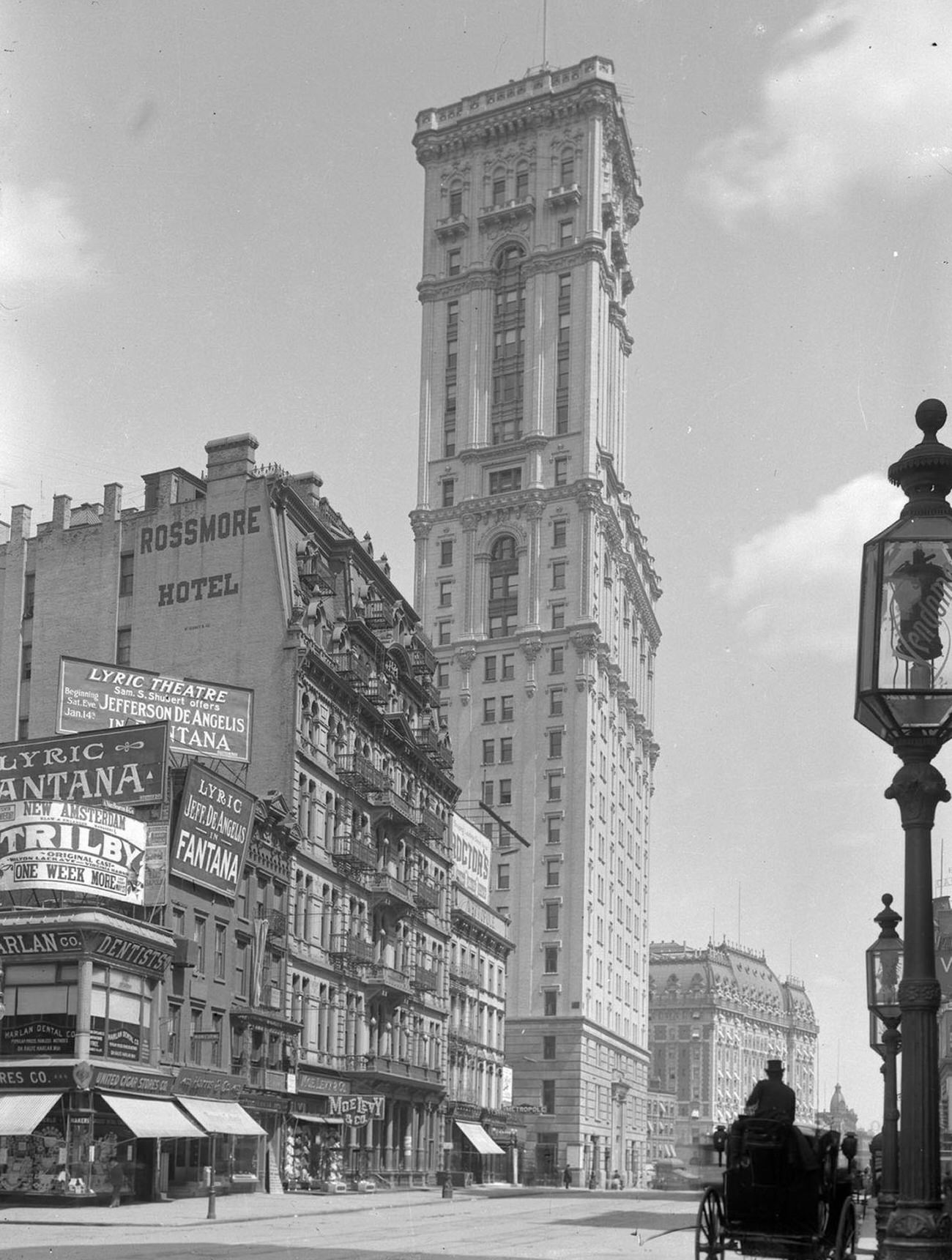 New York Times Building, Broadway And Seventh Avenue At 42Nd Street, New York, New York, 1907.