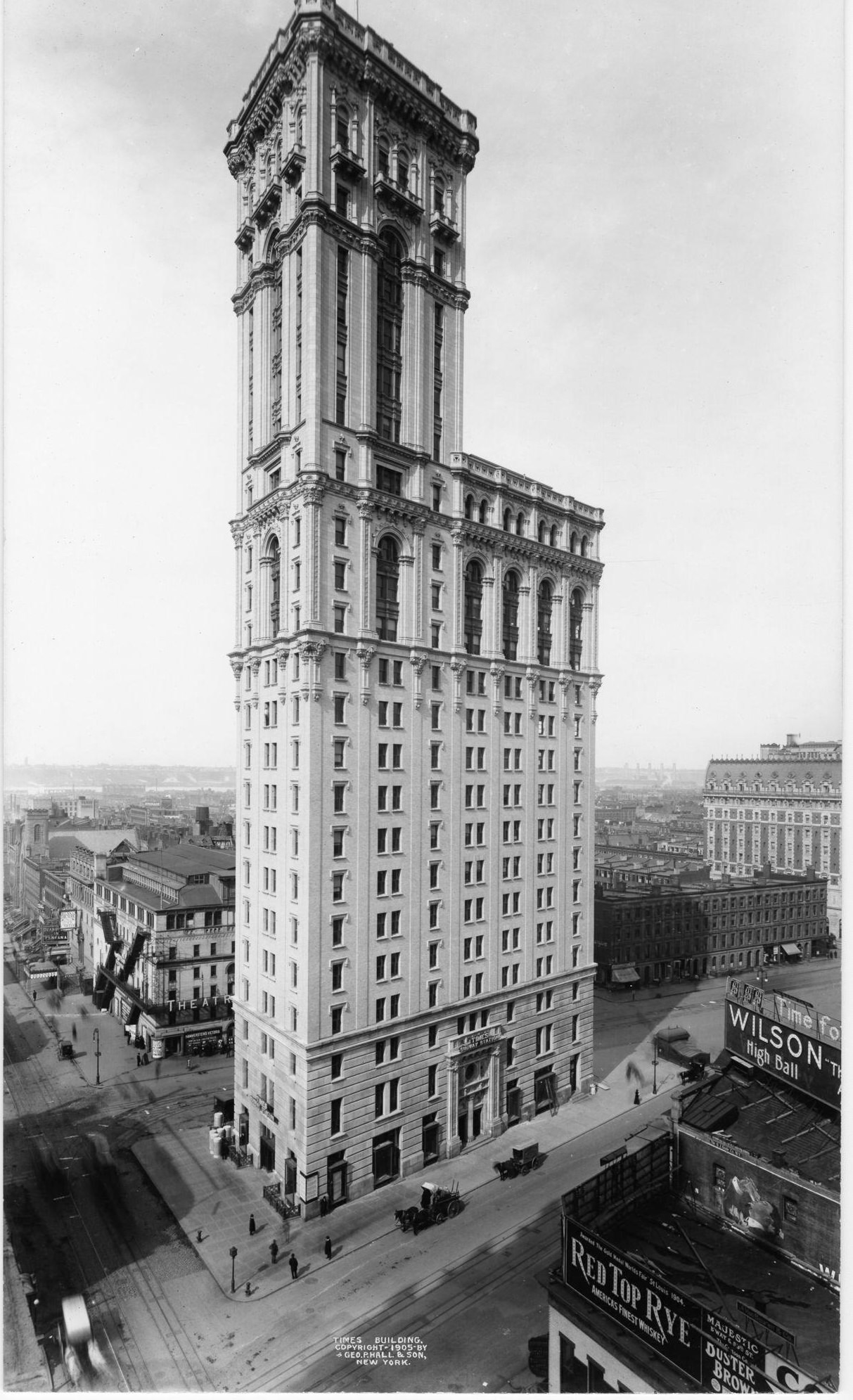 The Times Building, Broadway And W 42Nd Street, New York, New York, 1905.
