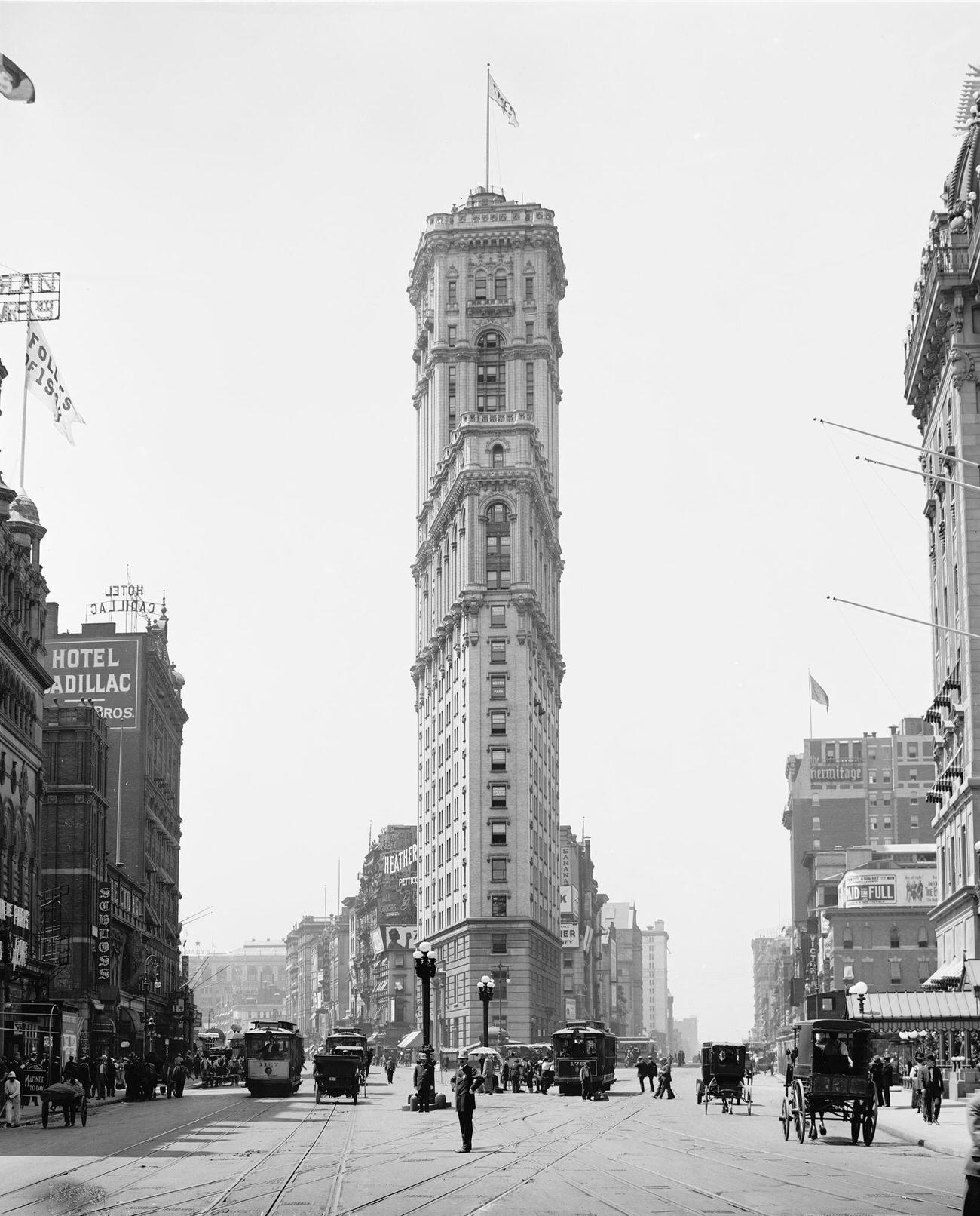 Times Building, 42Nd Street And Longacre Square, New York City, 1908