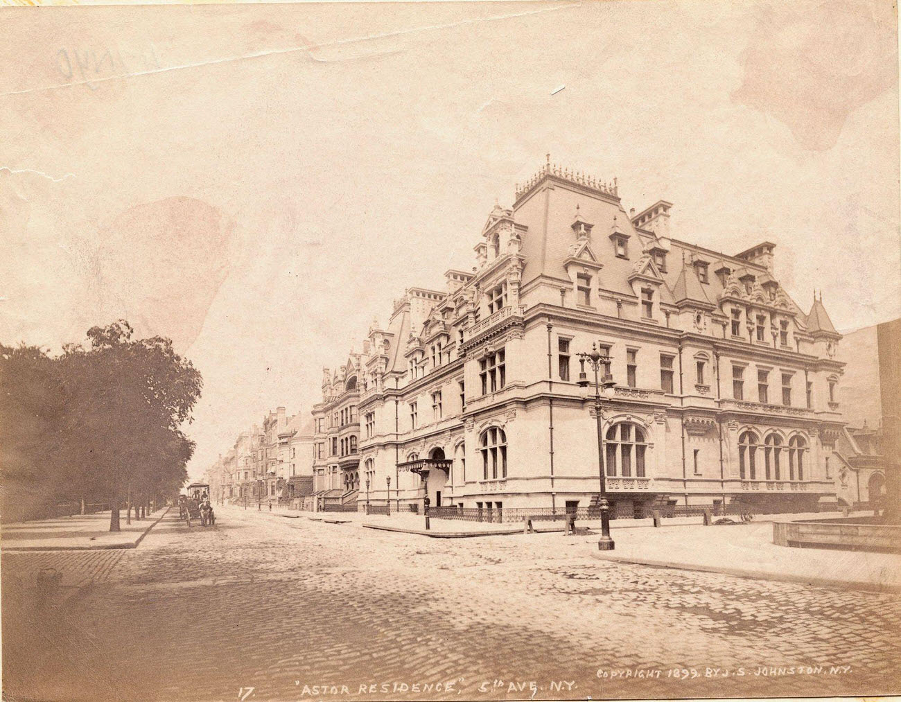 View Of Astor Residence. 5Th Avenue And East 65Th Street, 1899