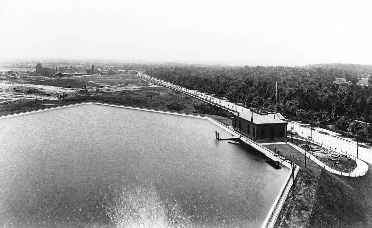High-Angle View Of Prospect Park, Flatbush Avenue, The Mount Prospect Reservoir, And The Future Site Of The Brooklyn Botanical Gardens, 1895
