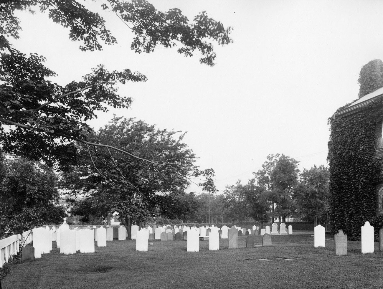 Cemetery At The Flatbush Dutch Reformed Church, Flatbush Avenue And Church Avenue, Brooklyn, 1895