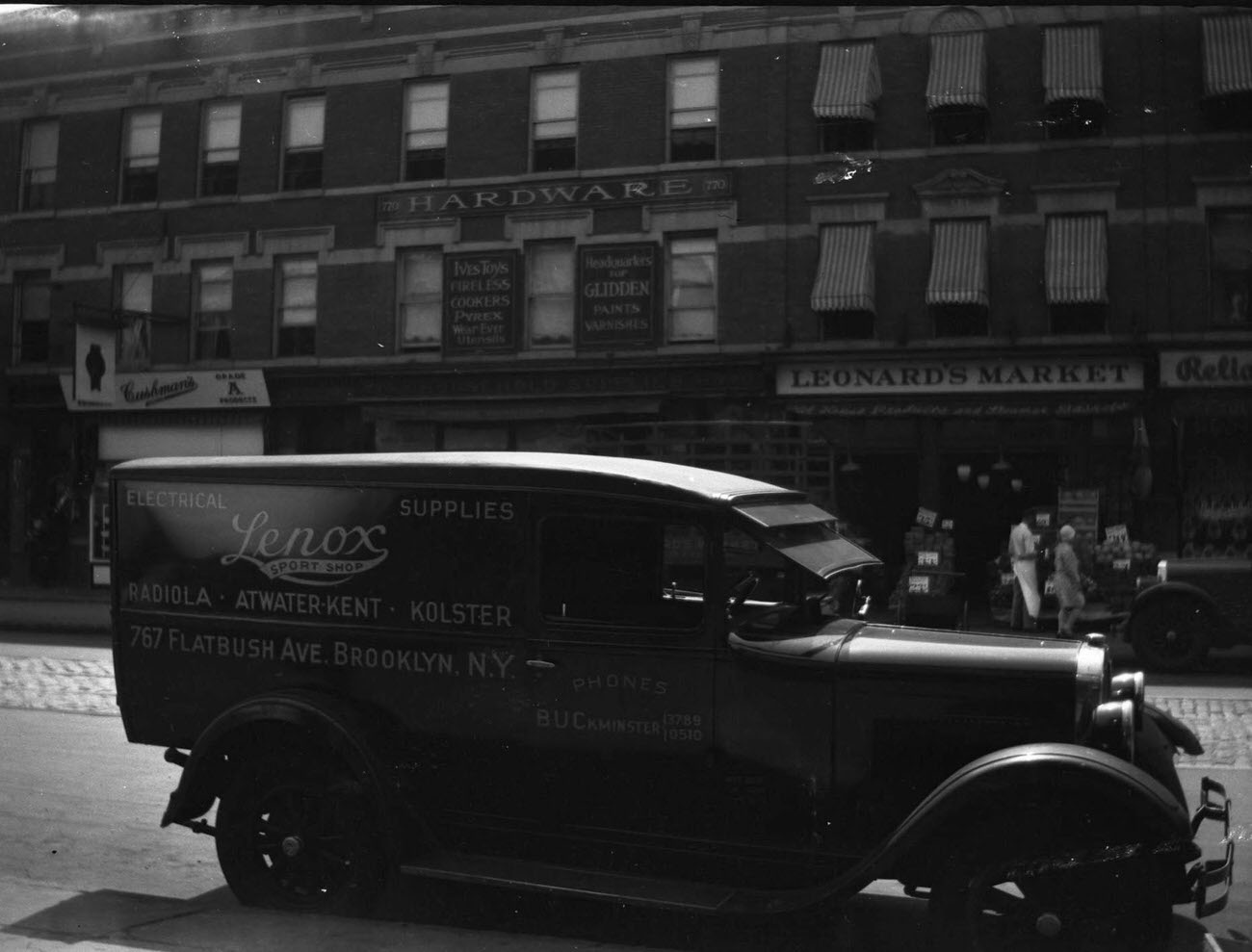 Delivery Truck From Lenox Sport Shop, 767 Flatbush Avenue, 1910S