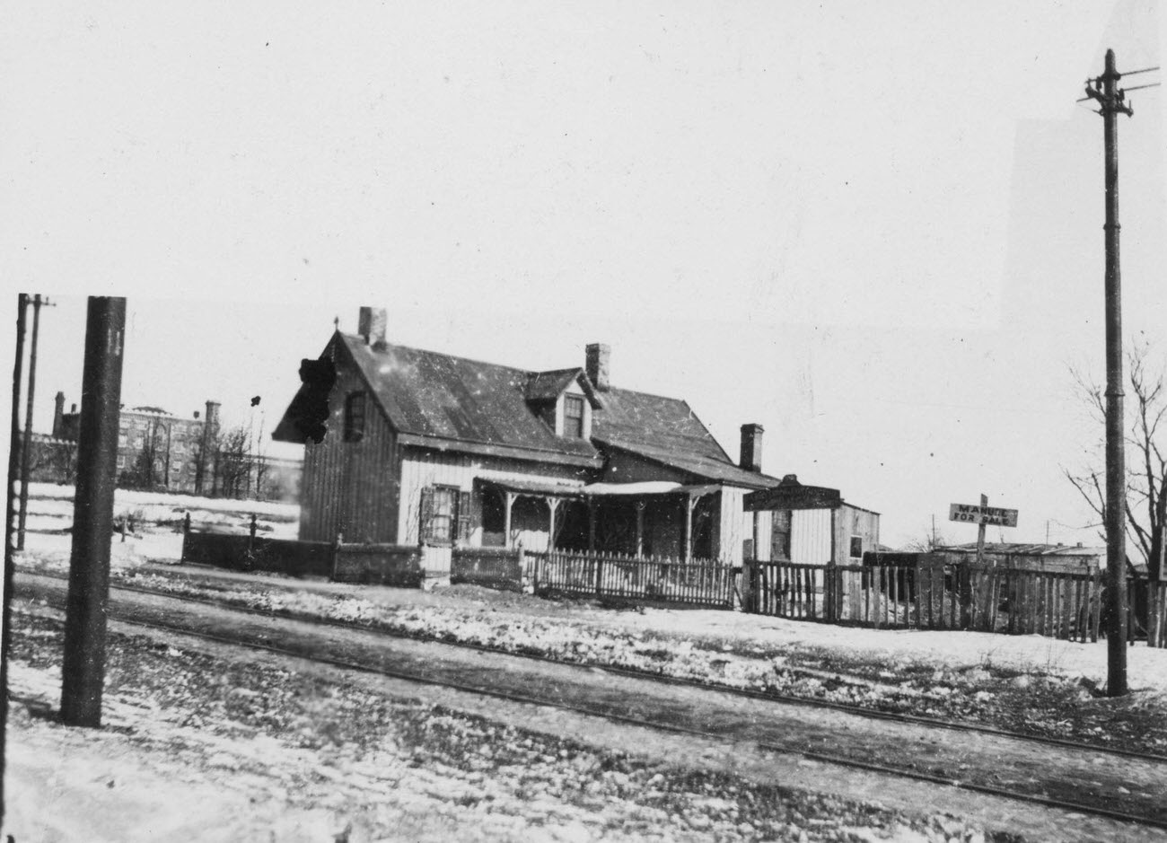 Armstrong House In Later Years, East Side Of Rogers Avenue, West Of Malbone Street, 1910S