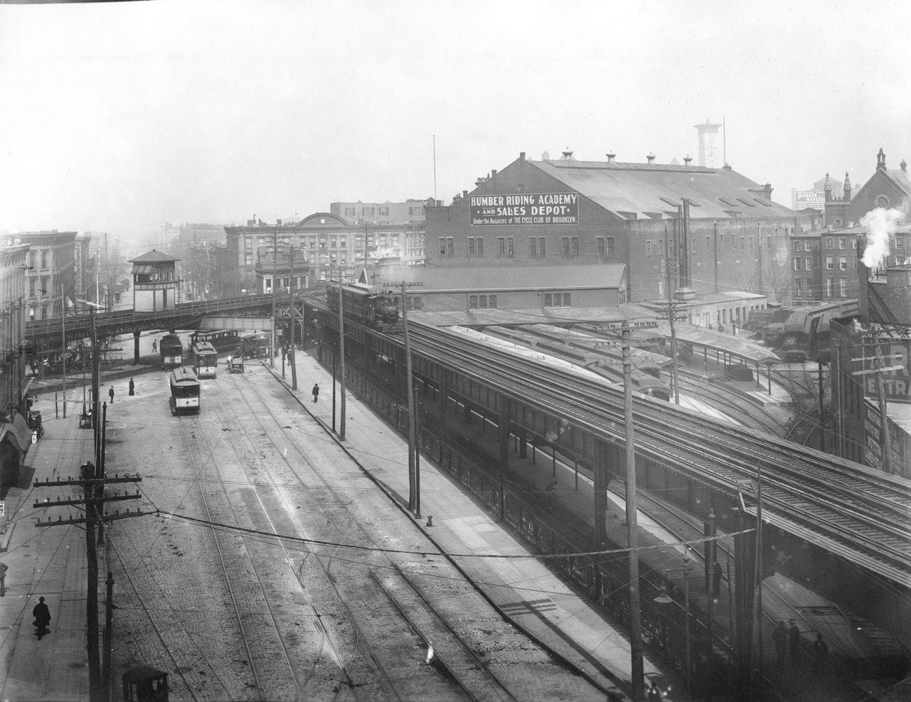Lirr (Long Island Railroad) Platform At Flatbush Avenue And Atlantic Avenue, Brooklyn, 1910S