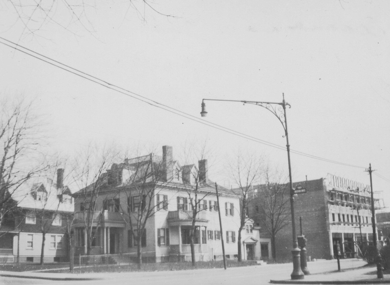 Abbie Lott Zabriskie House, Built On The Northwest Corner Of Flatbush Avenue And Church Avenue; Shown At Its Third Site On The Northeast Corner Of Ocean Avenue And Church Avenue, 1923