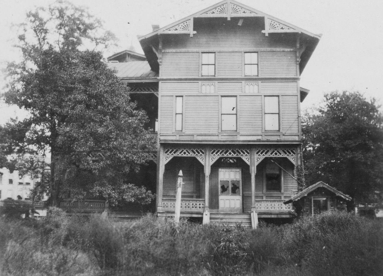 Rear View Of Lionel Wilbur House, 684 Flatbush Avenue (Built 1878), West Side, Opposite Winthrop Street, 1922