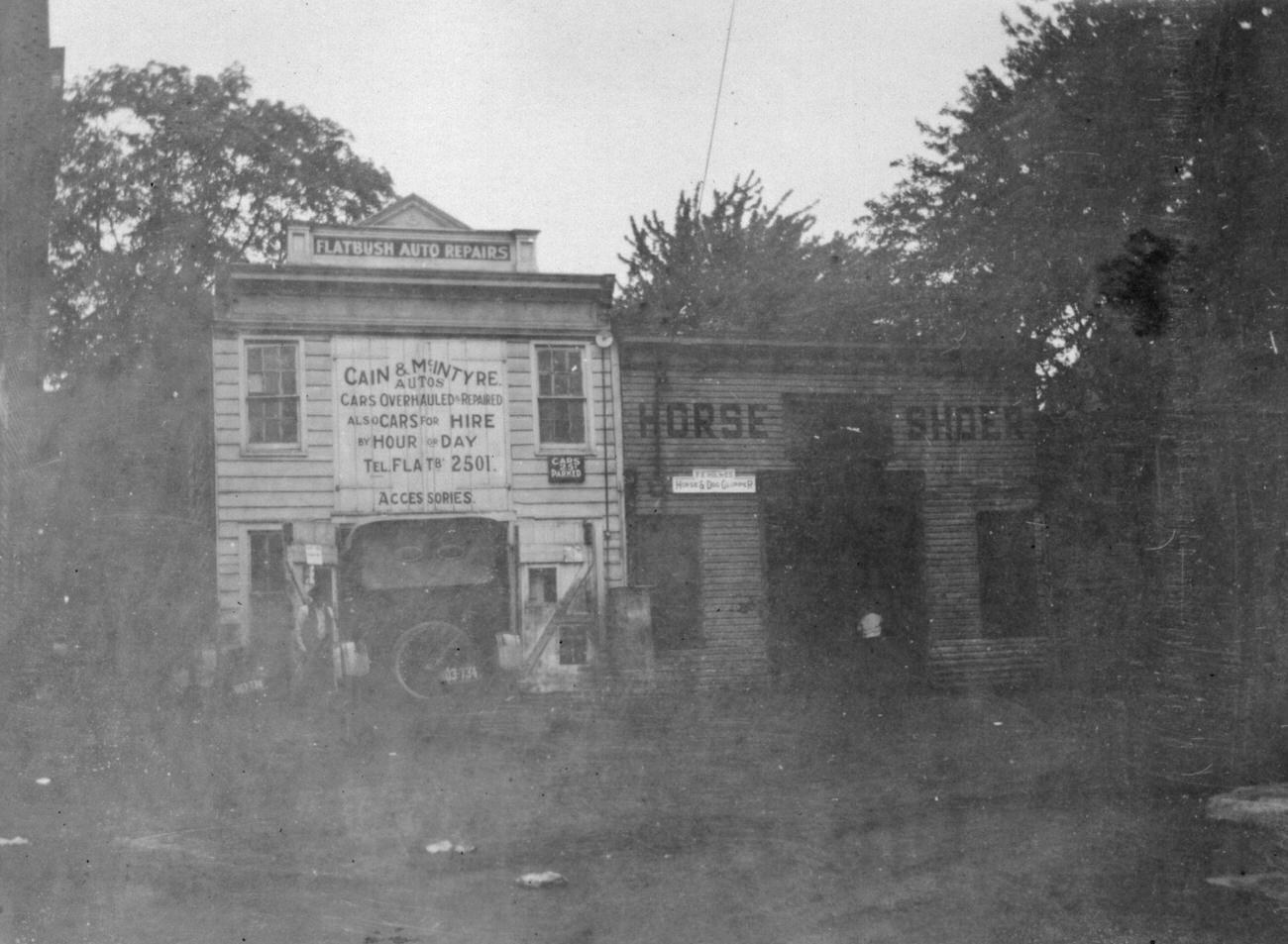 Halliday'S Blacksmith Shop, North Side Of Church Avenue Between Flatbush Avenue And Bedford Avenue, 1922