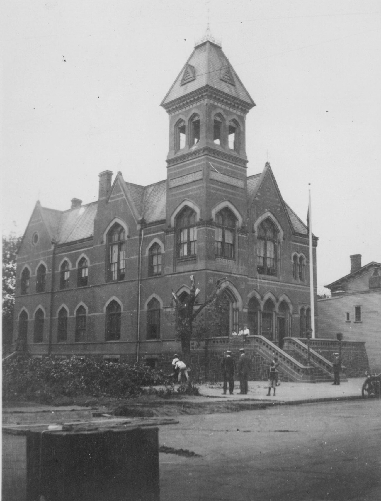 Flatbush Town Hall, Erected 1875, South Side Of Flatbush Avenue And Bedford Avenue, Near Suydam Avenue Courts And Police Station, 1922.