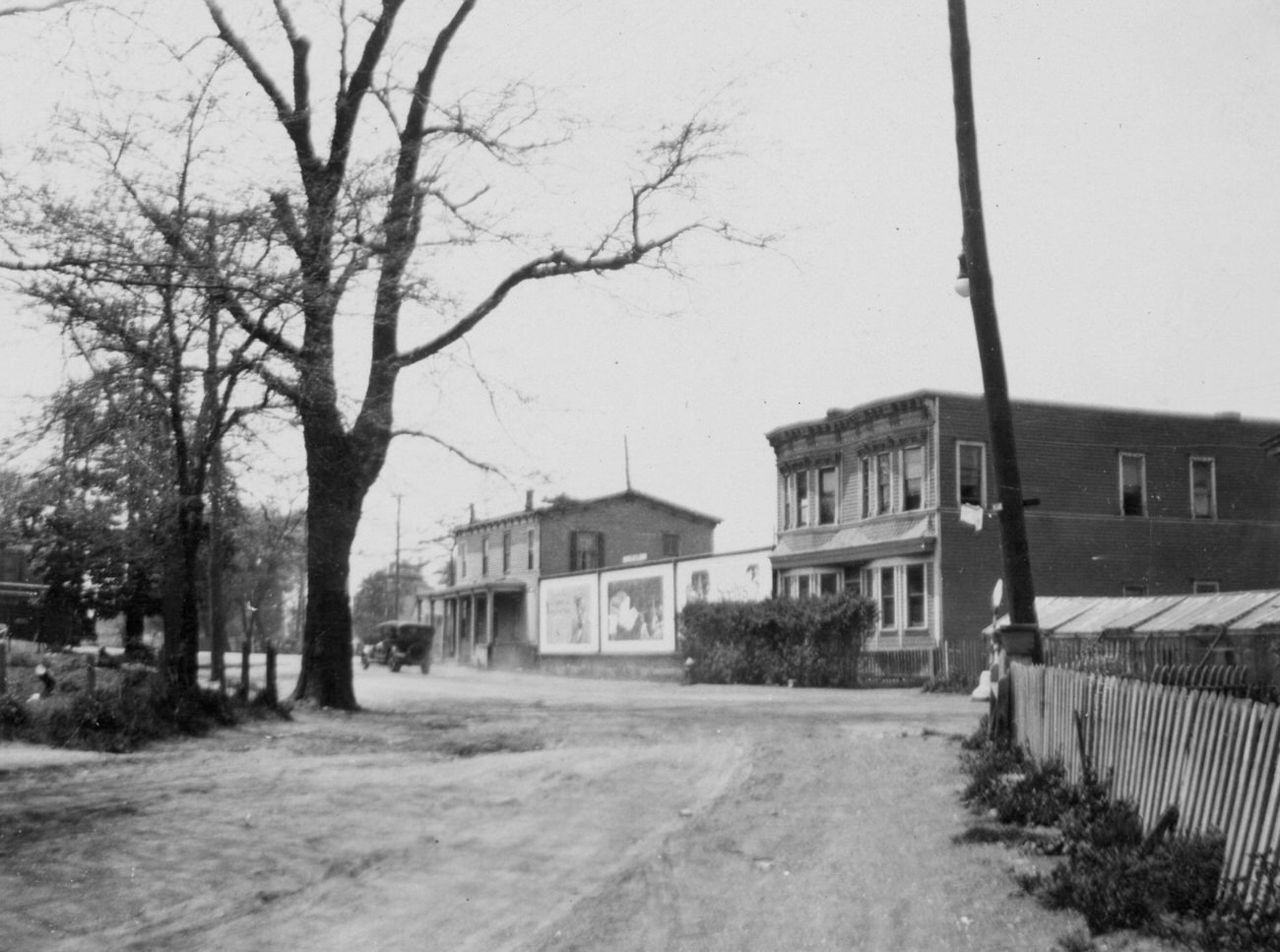 Hendrickson'S Corners, Right, Northeast Corner Of Flatbush Avenue And Kings Highway, At The Junction Of Mill Lane, Demolished By 1925.