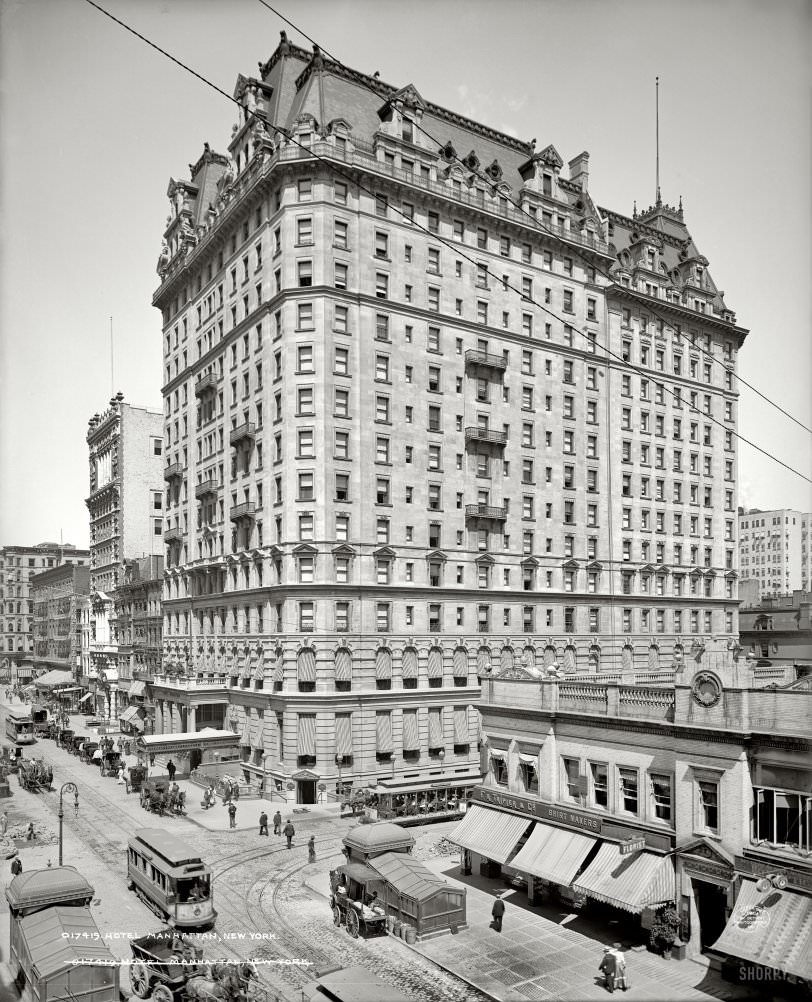 Hotel Manhattan, 1904. Hotel Manhattan, 42Nd Street.