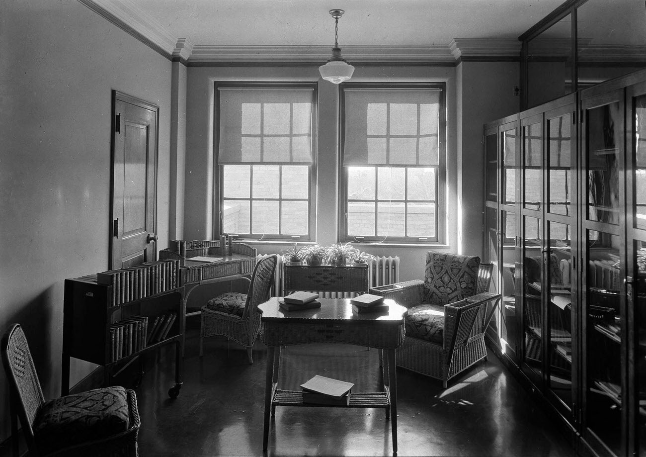 Queensboro Central Library Staff Room.