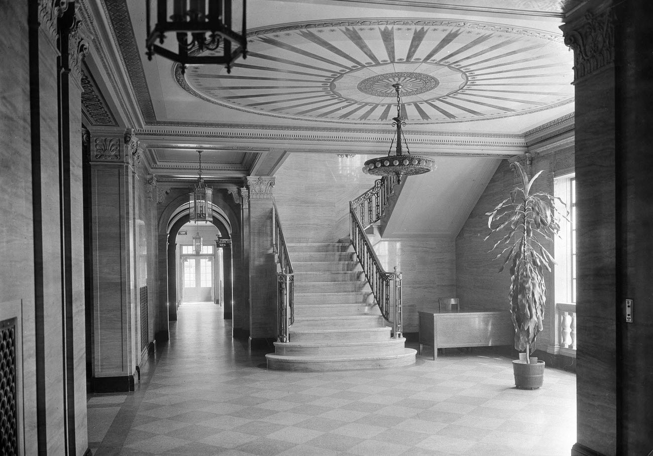 Main stair hall.