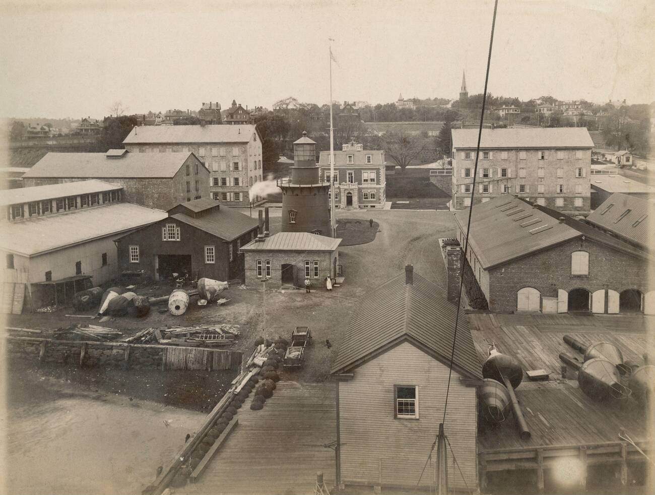 The General Lighthouse Depot In St. George, Staten Island, 1890