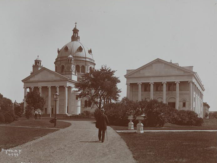 The Church And Music Hall At Sailor'S Snug Harbor, A Facility And Home For Retired Sailors On Staten Island, 1891