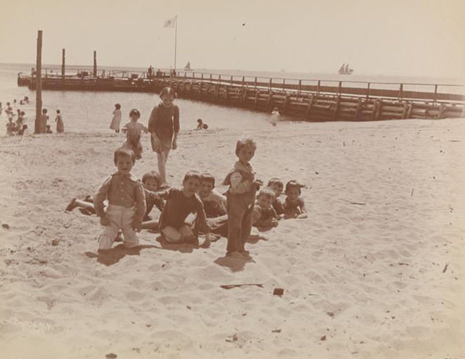 Bathing, Sea Side Hospital For Children, 1899