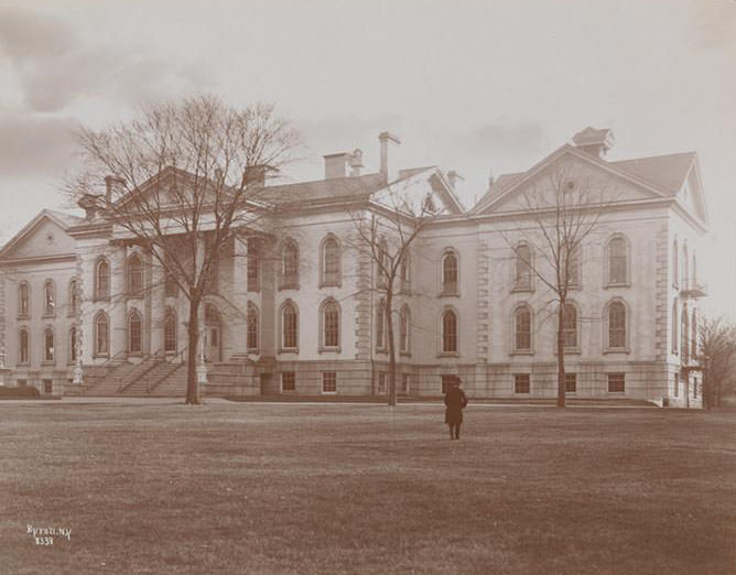 A Large Neo-Classical Building At Sailor'S Snug Harbor, A Facility And Home For Retired Sailors On Staten Island, 1899