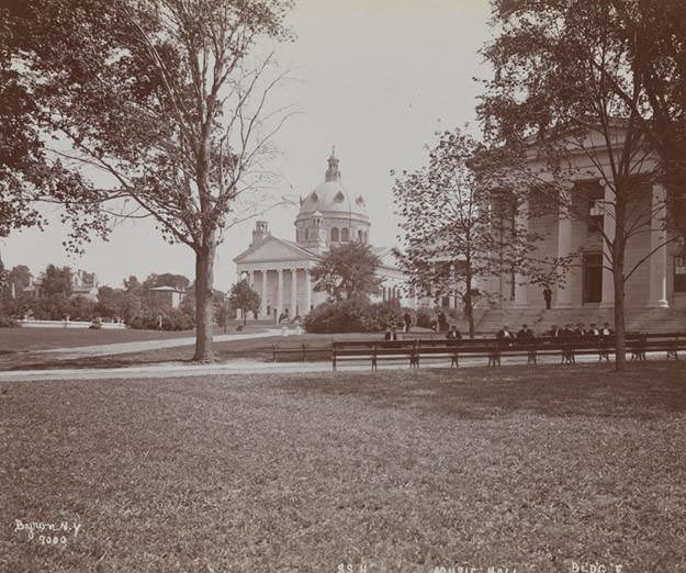 The Church, Building &Amp;Quot;E&Amp;Quot; And Music Hall At Sailor'S Snug Harbor, A Facility And Home For Retired Sailors On Staten Island, 1890S