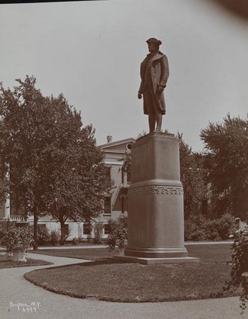 The Augustus Saint-Gaudens Sculpture (1884) Of Robert Richard Randall On The Grounds Of Sailor'S Snug Harbor, A Facility And Home For Retired Sailors On Staten Island, 1890S