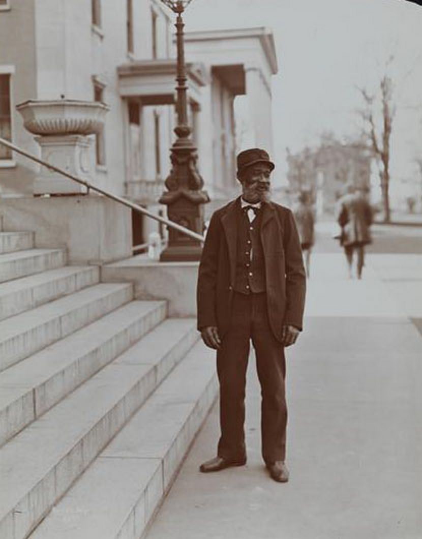 A Retired African American Sailor In Uniform At Sailor'S Snug Harbor, A Facility And Home For Retired Sailors On Staten Island, 1890S