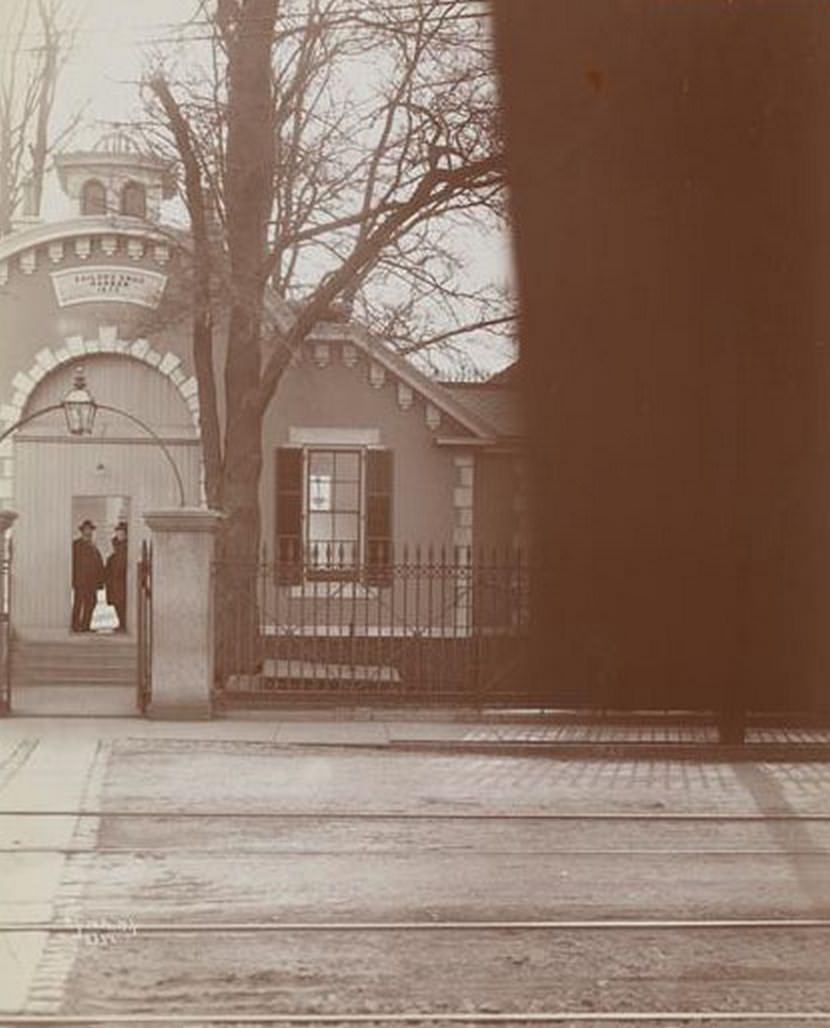 The Road By The Gatehouse Of Sailor'S Snug Harbor, A Facility And Home For Retired Sailors On Staten Island, 1890S
