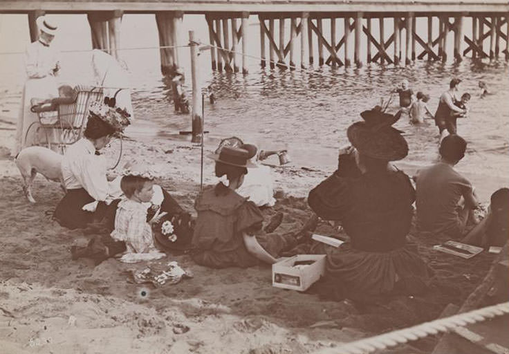 Bathing, Midland Beach, 1898
