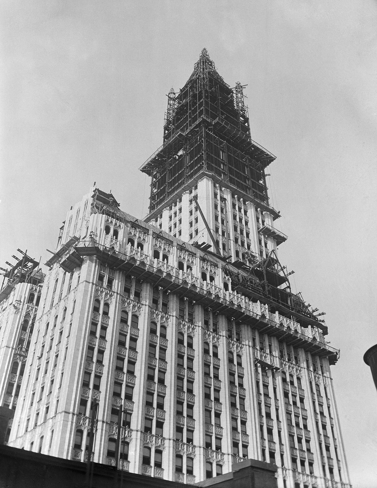 Woolworth Building Under Construction