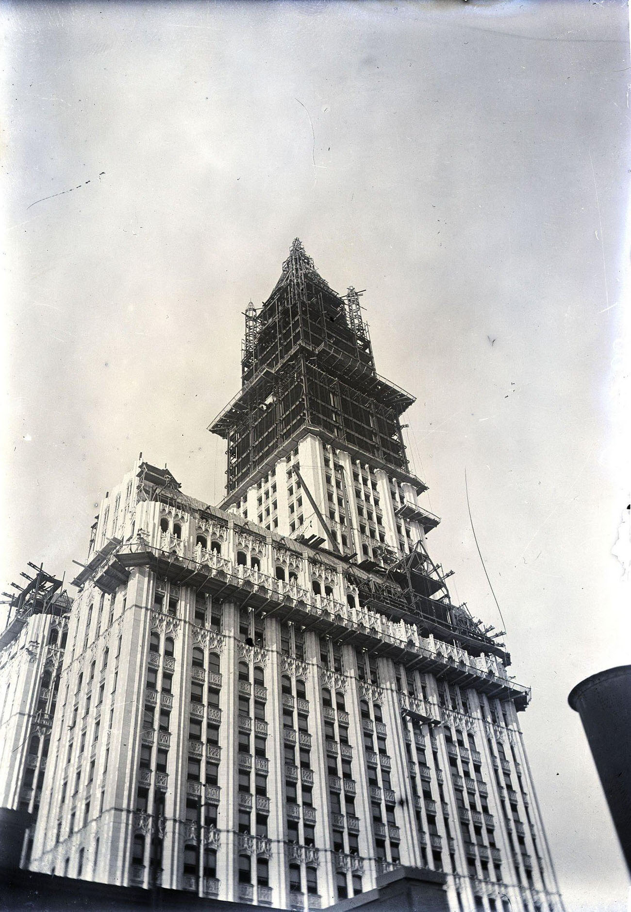 Woolworth Building Partially Constructed