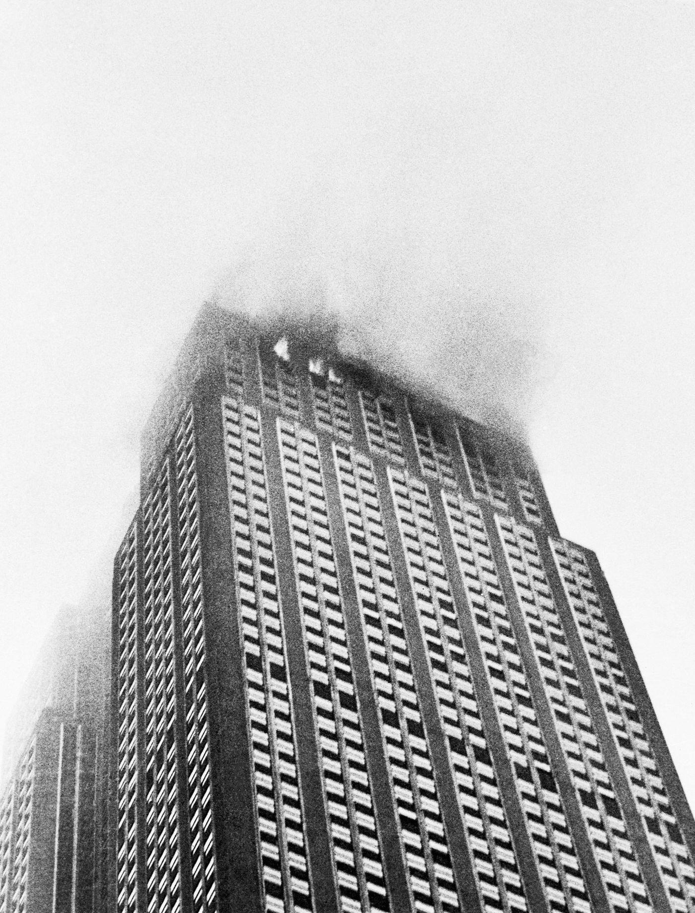 Empire State Building Burning After Plane Crash