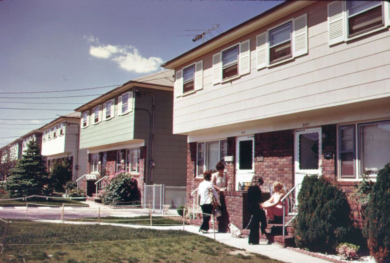 Recently Built Homes On Border Of Great Kills Park On Staten Island, 1970S