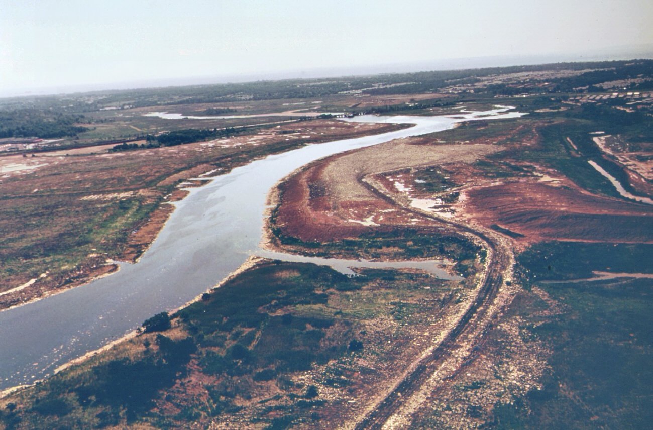 Destruction Of Wetlands At Staten Island, New York. Lands Adjacent To The Bight, Rivers Flowing Into It, And Bays And Estuaries Edging It Have Direct Impact Upon The Environment Of The Coastal Waters.