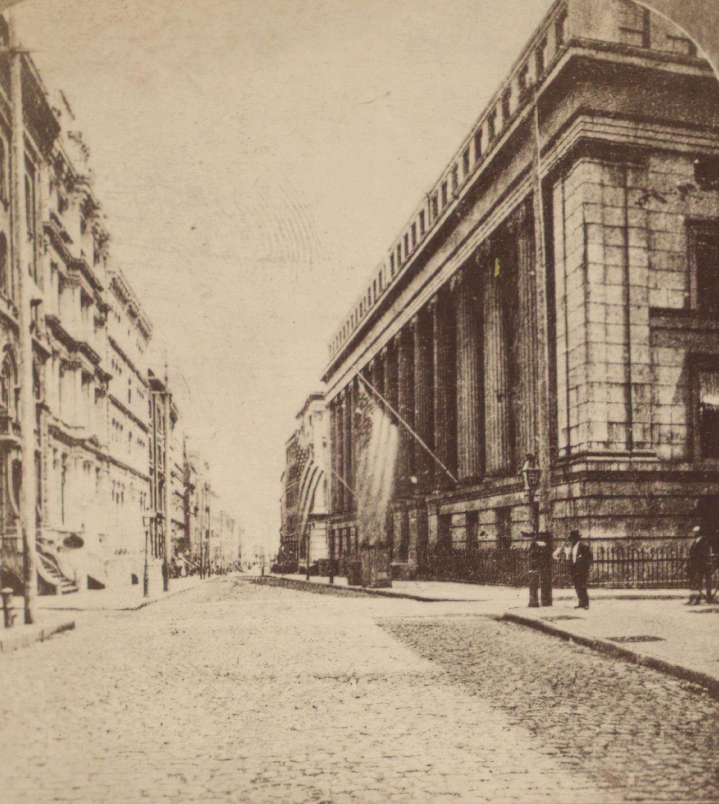 Custom House, Wall St., Manhattan, New York, 1865