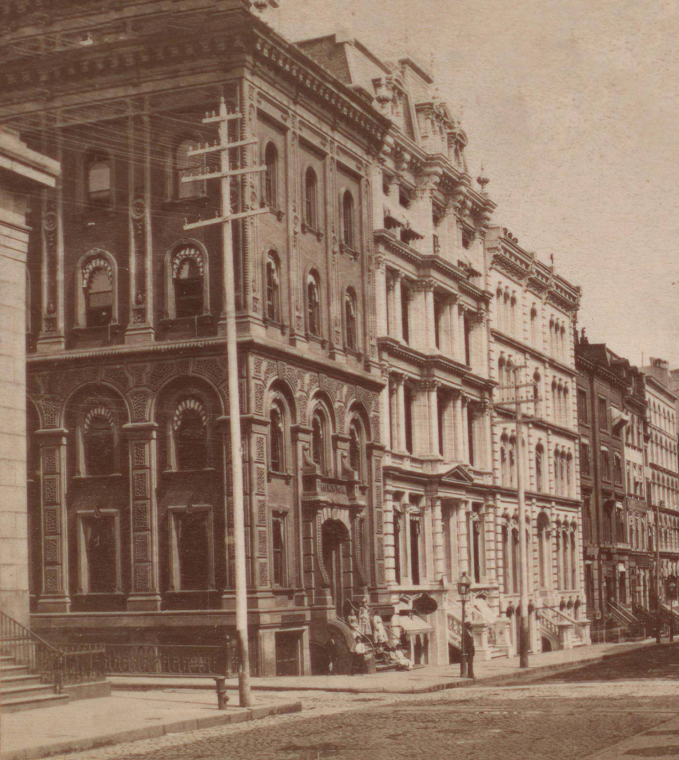 Wall Street Below William, Manhattan, New York, 1865